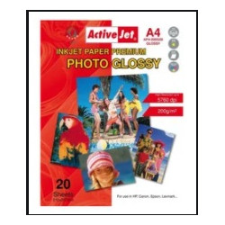 Carta fotografica activejet a6 200fogli 260g/m2 bianco [expacjpap0020]