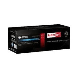 Toner activejet atk-590cn per kyocera tk-590c 5000 pagine