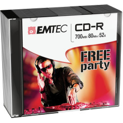 Confezione cd-r emtec 700mb 10pcs 52x slim new packaging [ecoc801052sl]
