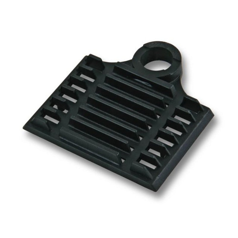 supporto a pettine per 6 giunti in fibra ottica nero