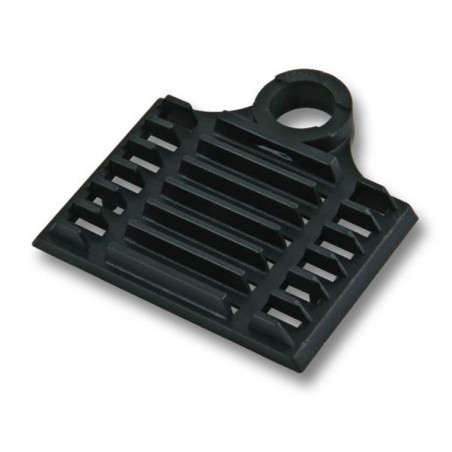 supporto a pettine per 6 giunti in fibra ottica nero