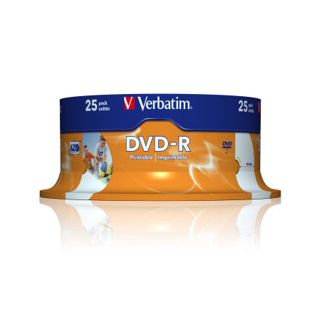 confezione dvd-r verbatim 16x 4.7g 25pcs[43538/25]