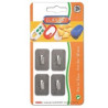 ganci casalinghi eliplast inox rettangolare normale pz. 4 224/4 [eliplast]