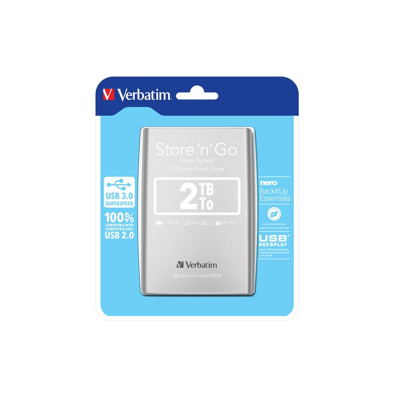 hard disk esterno 3.5" 2tb verbatim 8.9cm (3.5") usb 3.0