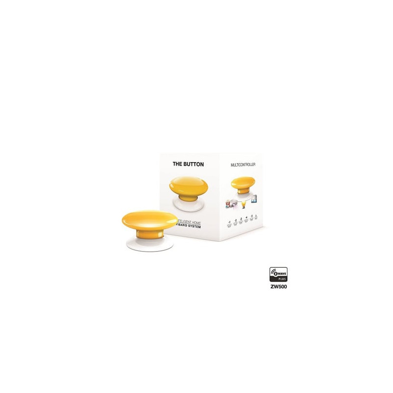 bottone fibaro the button, giallo [fgpb-101-4-eu]