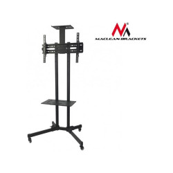 supporto tv maclean mc-661 a pavimento mobile (con ruote) per
