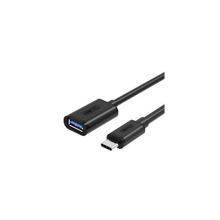 cavo unitek usb type-c a usb type-a m/f [y-c476bk]