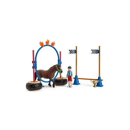 schleich - gara di agilita' dei pony [42482]