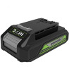 batteria utensili greenworks 24v 2.0ah a ioni di litio [g24b2]