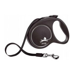guinzaglio retrattile flexi automatic design nero l 5m nero
