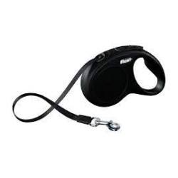 guinzaglio automatico flexi new classic m 25kg/5m nero