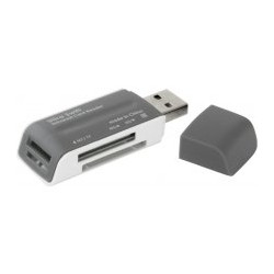 lettore di schede di memoria defender ultra swift usb 2.0 grigio/bianco