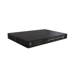 switch level one ethernet veloce 28porte nero [lev]