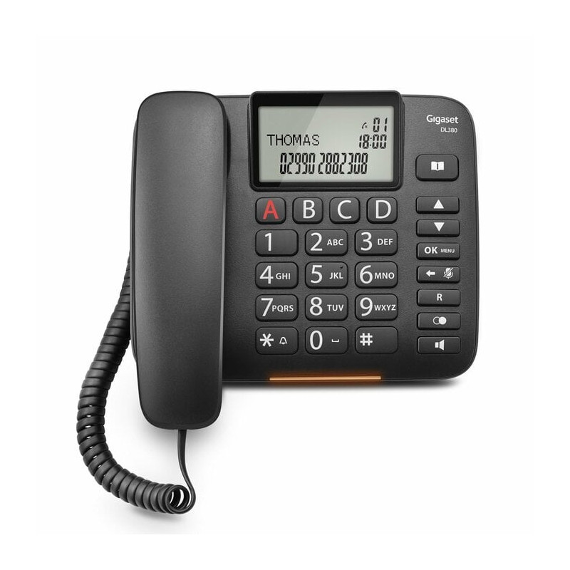 telefono fisso gigaset nero [dl380]