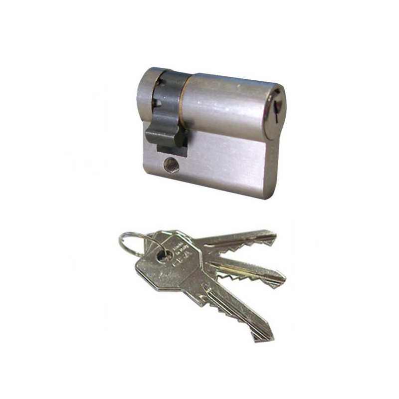 mezzo cilindro di sicurezza cisa 4000g304070n ottone nichelato [0g304.07.0.12]