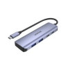 hub usb unitek tipo-c 3.1 4 porta grigio [h1107k]