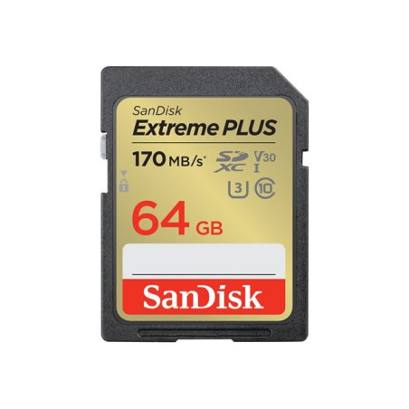 64gb scheda di memoria sandisk extreme plus uhs-i sdxc uhs-i