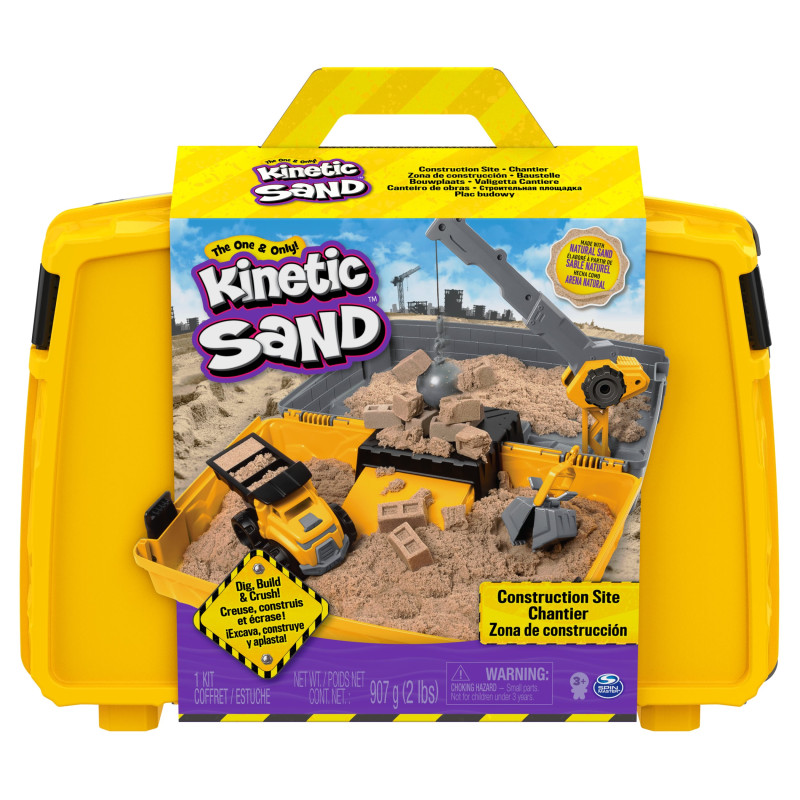 set da gioco spin master kinetic sand con custodia da cantiere [6055877]