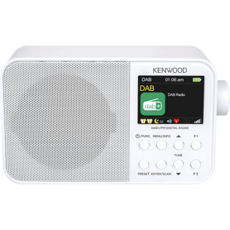 radio kenwood crm30dabw dab+/fm/bluetooth/bianco