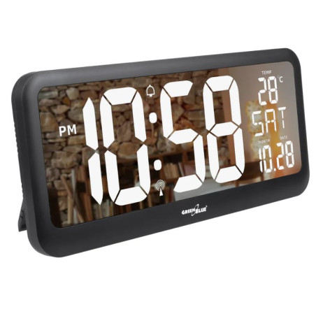 orologio da parete greenblue gb214 radiocontrollato nero [qugeespzeggb214]