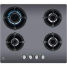 piano cottura a gas electrolux da incasso 4 zone 59cm grigio [egg64272m