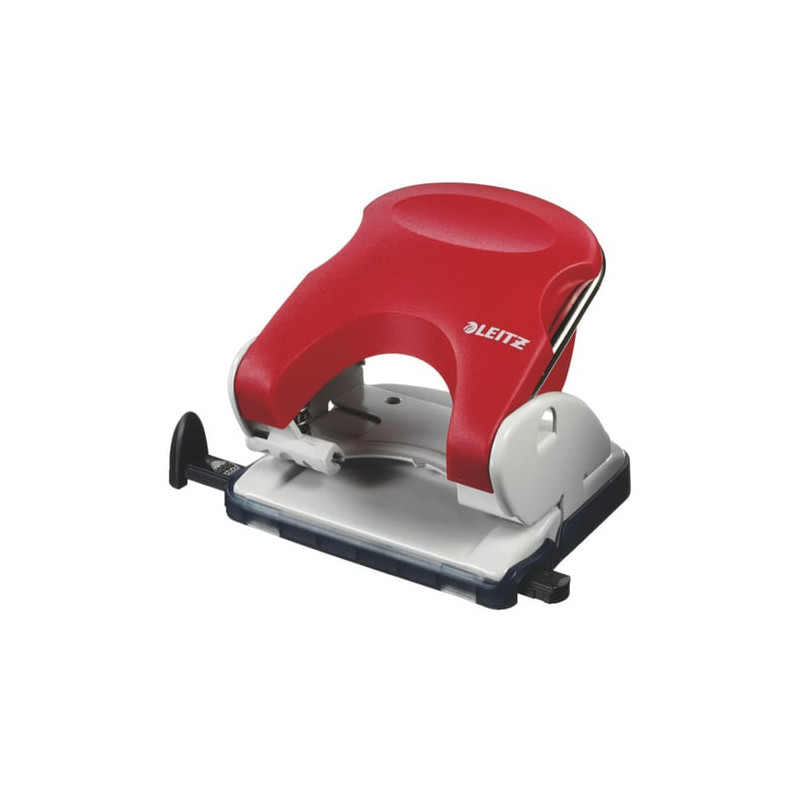 Perforatore leitz 2 fori rosso 5005 max 25 fogli metal [50050025]