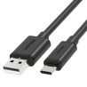 cavo usb unitek da tipo-a 2.0 a tipo-c 3m nero [akunikua0000035]