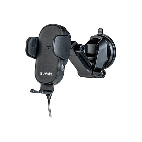 caricabatterie da auto verbatim fwc-01 con supporto wireless