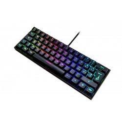 tastiera da gioco verbatim kingpin m1 qwerty rgb nero [48716]