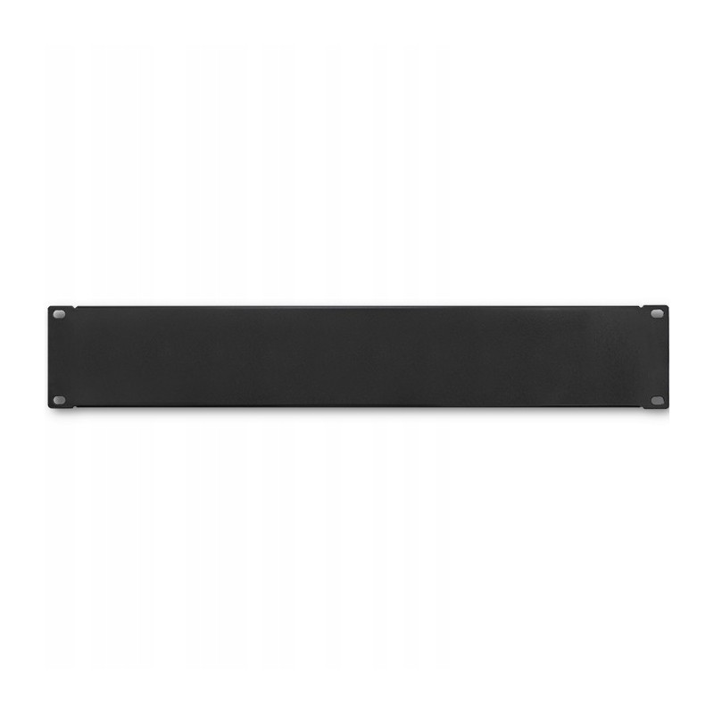 pannello cieco qoltec per armadi rack 19" 2u nero [nuqolor00054512]