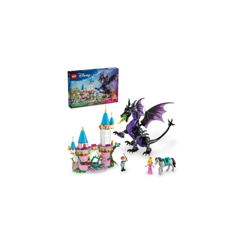 lego disney 43240 malefica drago con 2 minifigurine 583pz