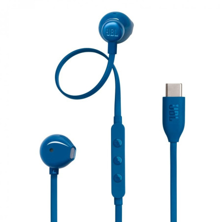 auricolari jbl tune 305c con microfono usb type-c blu