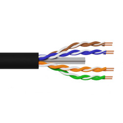 cavo di rete solido lk305u6est per esterno u/utp cat6 awg24 305m