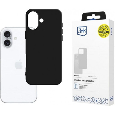 custodia 3mk matt case per apple iphone 16 nero [5903108579568]