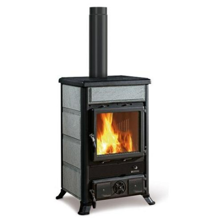 stufa a legna la nordica rossella r1 5.0 9kw classe a+ pietra naturale