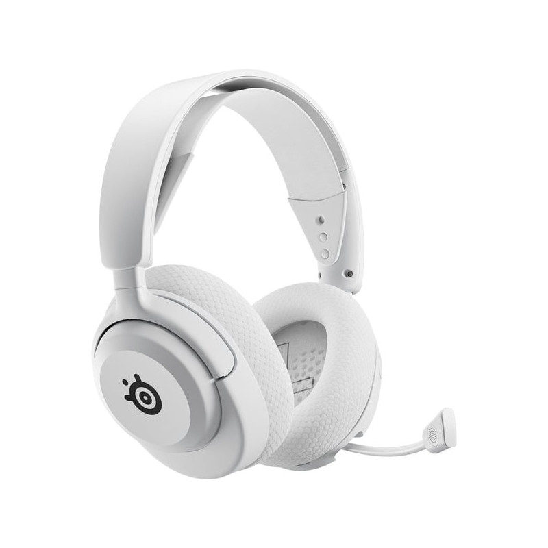 cuffie steelseries arctis nova 5p wireless/bluetooth per gaming bianco