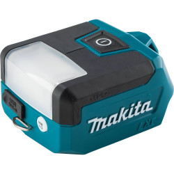 lampada led makita dml817 a batteria 18v fino a 300lm usb blu/nero