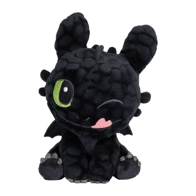 peluche schmidt spiele dragon trainer - krokmou 18cm nero [42839]