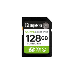 128gb scheda memoria kingston sdxc canvas select plus gen3 classe