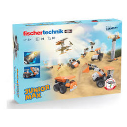 set di costruzioni fischertechnik junior max 10 modelli arancione/grigio/nero