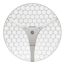 antenna esterna mikrotik lhg xl 5 ax wi-fi 6 5ghz 27dbi bianco