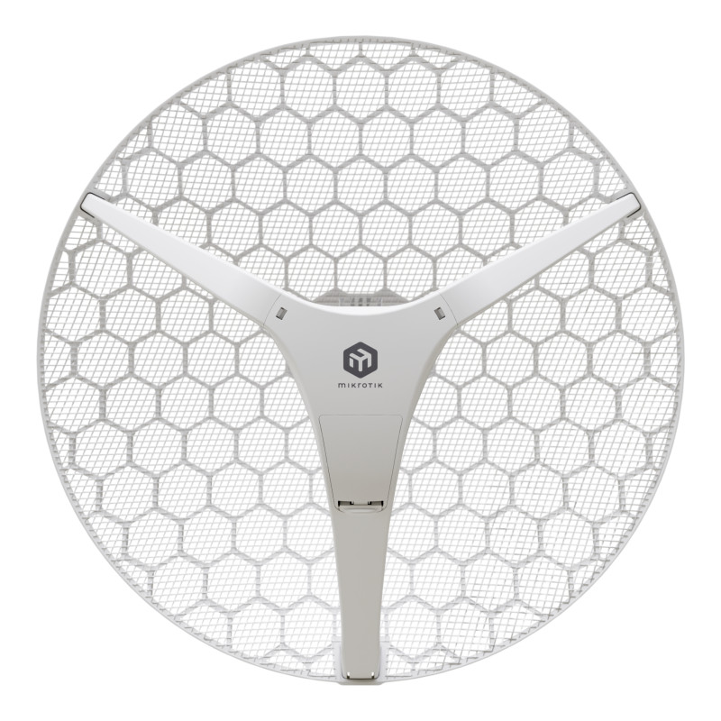 antenna esterna mikrotik lhg xl 5 ax wi-fi 6 5ghz 27dbi bianco