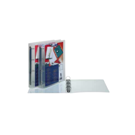 Raccoglitore ad anelli hamelin trasparente con tasca 100460714