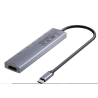 hub usb-c unitek 7w1 pd 100w hdmi 2.0 argento [h1124agy01]