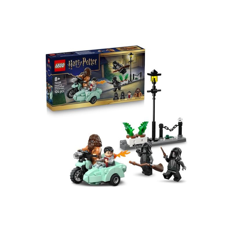 kit di costruzione lego harry potter fuga di hagrid e harry da privet