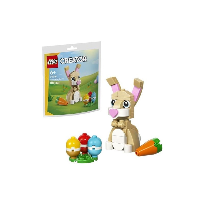 kit di costruzione lego simpatico coniglietto pasquale multicolore