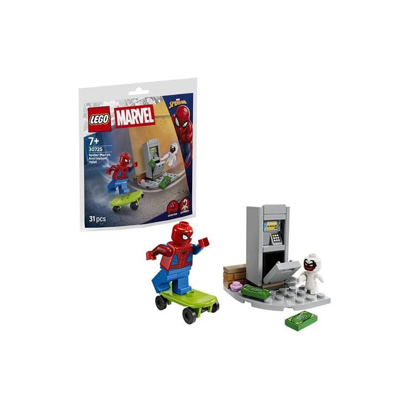 kit di costruzione lego marvel spider-man contro rapina dell'anti-venom
