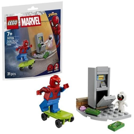 kit di costruzione lego marvel spider-man contro rapina dell'anti-venom