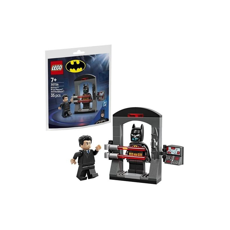 kit di costruzione lego bruce wayne e il costume di batman multicolore