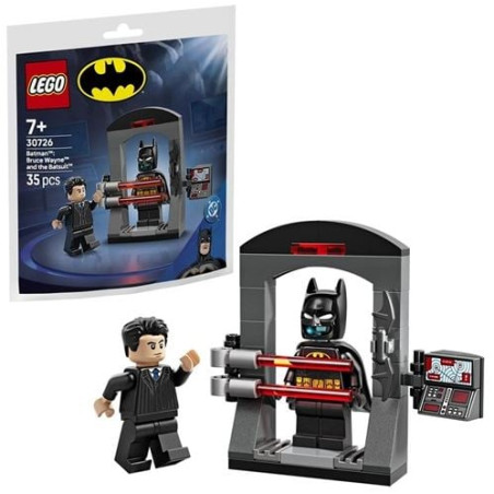 kit di costruzione lego bruce wayne e il costume di batman multicolore